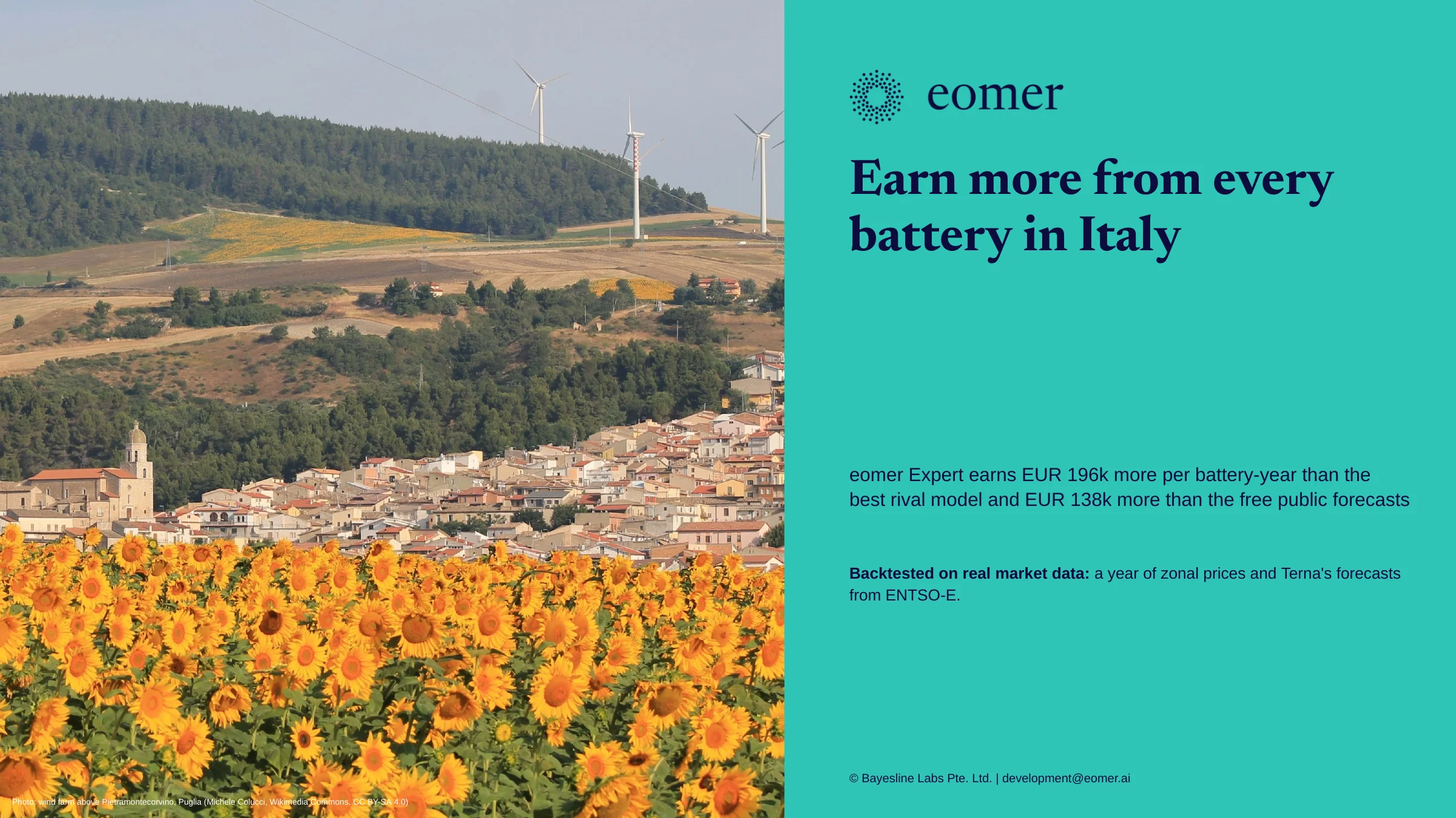 Schedule batteries in Italy before the day-ahead auction, slide 1
