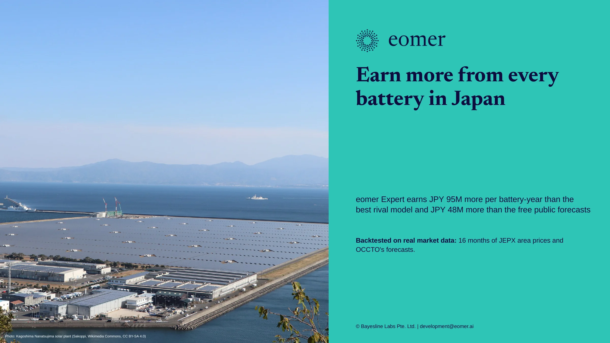 Schedule batteries in Japan before the day-ahead auction, slide 1